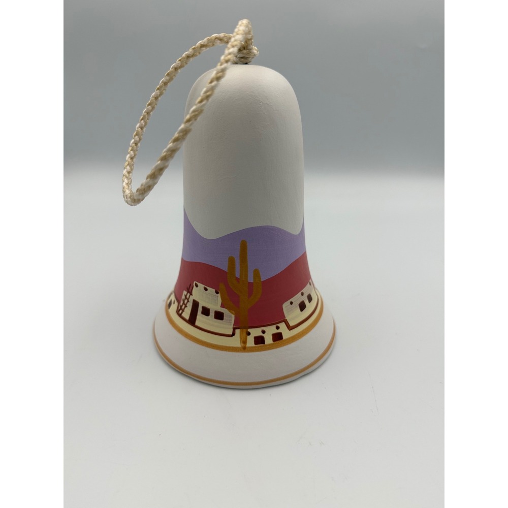 Tesa Southwestern Originals Hand Painted Ceramic Desert Windbell Saguaro Cactus